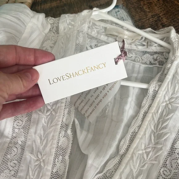LoveShackFancy Elegant White Backless Dress - Picture 5 of 16